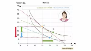 Video: Volkswirtschaftslehre - Substitutions- und Einkommenseffekt beim höheren Lohnsatz