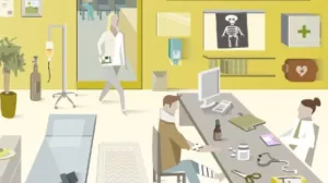 Unterrichtsbaustein: Übungsset "Arztpraxis" für Deutschlernende (A1)