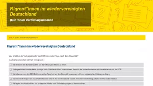 Unterrichtsbaustein: Quiz: Migrant*innen im wiedervereinigten Deutschland