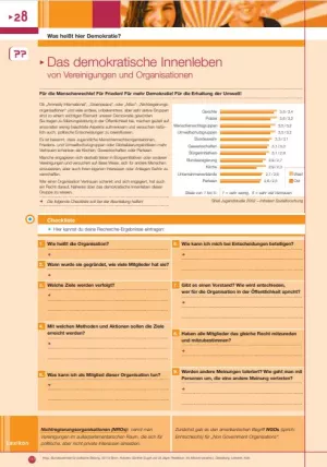 Arbeitsblatt: Das demokratische Innenleben