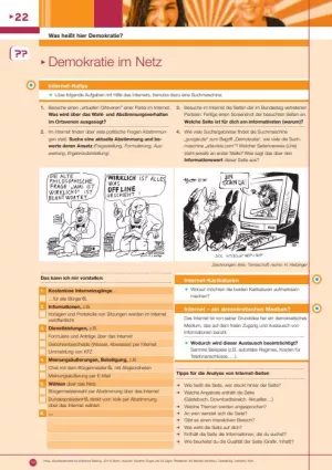 Arbeitsblatt: Demokratie im Netz