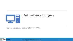 Unterrichtsbaustein: Online Bewerbung