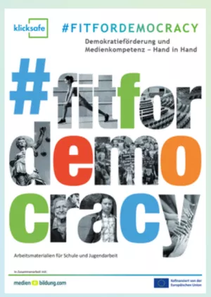 Text: #fitfordemocracy Demokratieförderung und Medienkompetenz – Hand in Hand