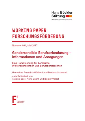 Text: Gendersensible Berufsorientierung – Informationen und Anregungen