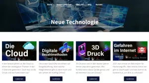 Unterrichtsbaustein: Neue Technologien
