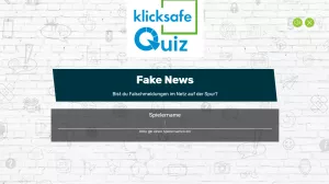 Lernspiel: Quiz zum Thema Fake News