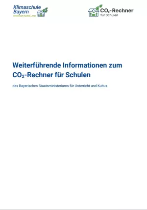 Handbuch: Weiterführende Informationen zum CO2-Rechner für Schulen