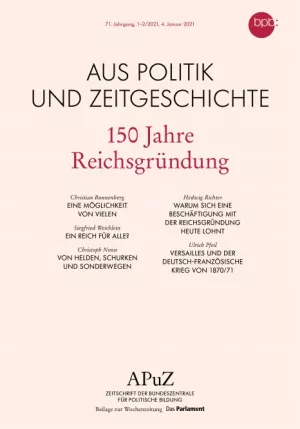 Text: 150 Jahre Reichsgründung