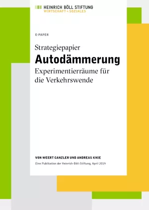 Text: Autodämmerung: Experimentierräume für die Verkehrswende
