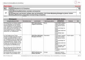 Unterrichtsplanung: Online-Marketing-Maßnahmen umsetzen und bewerten: Zielanalyse (PDF)
