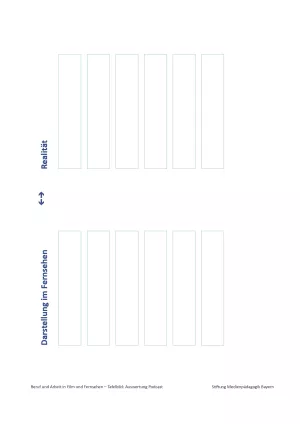 Veranschaulichung: Beruf und Arbeit in Film und Fernsehen - Folienvorlagen