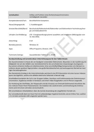Unterrichtsbaustein: Drehstromasynchronmotor mit Käfigläufer (ZIP-Datei)