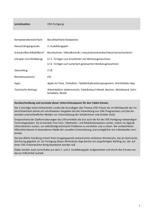 Unterrichtsbaustein: CNC-Fertigung (ZIP-Datei)