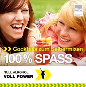 Broschuere: Null Alkohol - Voll Power: Cocktails zum Selbermixen - 100% Spass