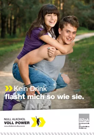 Sonstiges: Null Alkohol – Voll Power: Plakatserie 2016