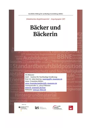 Unterrichtsbaustein: BBNE für Bäcker/innen - Impulspapier