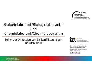 Unterrichtsbaustein: BBNE für Biologielaborant/innen und Chemielaborant/innen - Foliensammlung