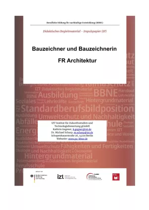 Unterrichtsbaustein: BBNE für Bauzeichner/innen - Architektur - Impulspapier