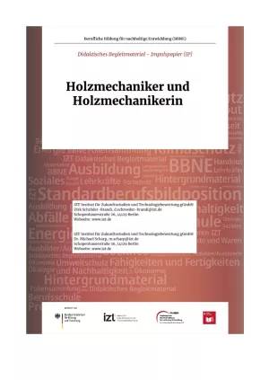 Unterrichtsbaustein: BBNE für Holzmechaniker/innen - Hintergrundmaterial