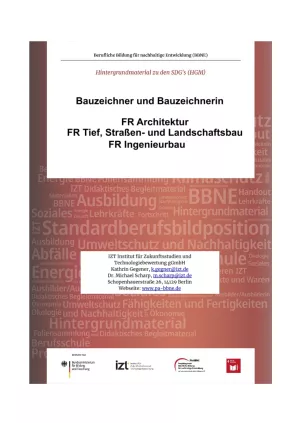 Unterrichtsbaustein: BBNE für Bauzeichner/innen - Hintergrundmaterial