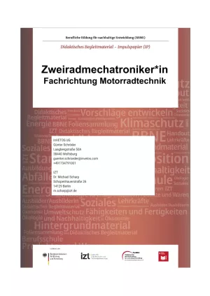 Unterrichtsbaustein: BBNE für Zweiradmechatroniker/innen - Motorradtechnik - Impulspapier