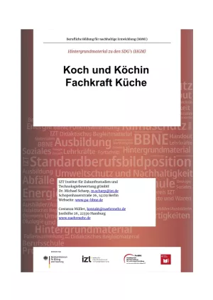 Unterrichtsbaustein: BBNE für Köch/innen und Fachkräfte Küche - Hintergrundmaterial