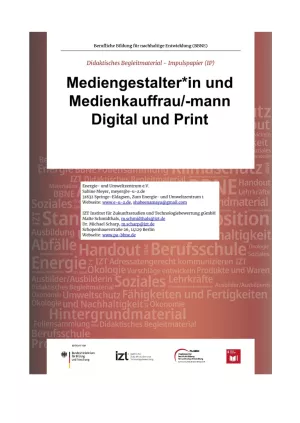 Unterrichtsbaustein: BBNE für Medienkaufleute - Digital und Print - Impulspapier