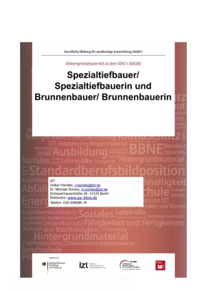 Unterrichtsbaustein: BBNE für Brunnenbauer/innen und Spezialtiefbauer/innen - Hintergrundpapier