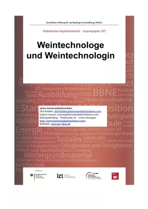 Unterrichtsbaustein: BBNE für Weintechnolog/innen - Impulspapier