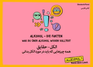Broschuere: Alkohol? Kenn Dein Limit - Die Fakten (Deutsch / Farsi)