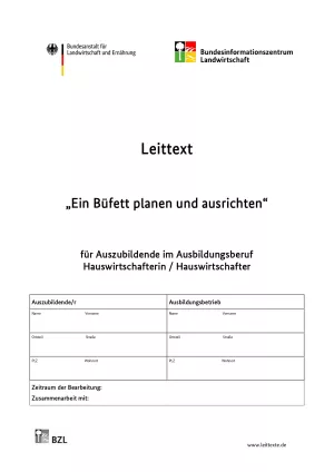 Unterrichtsbaustein: Leittext „Ein Büfett planen und ausrichten“