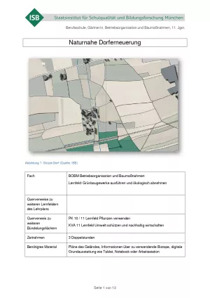 Unterrichtsbaustein: Naturnahe Dorferneuerung (PDF)