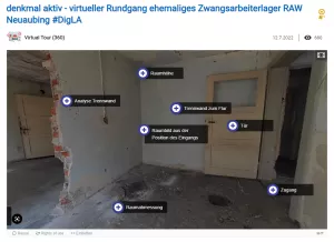 Interaktion: denkmal aktiv - virtueller Rundgang ehemaliges Zwangsarbeiterlager RAW Neuaubing (.h5p)