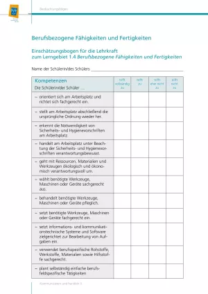 Sonstiges: Beobachtungsbogen Berufsbezogene Fähigkeiten und Fertigkeiten (PDF)