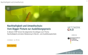 Kurs: Nachhaltigkeit und Umweltschutz