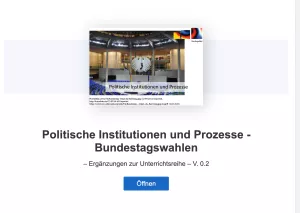 Interaktion: Politische Institutionen und Prozesse – Bundestagswahlen – H5P
