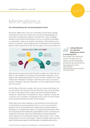 Unterrichtsbaustein: Unterrichtsimpuls: Minimalismus