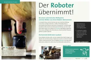 Text: Schautafle Milchkuhhaltung: Melkroboter