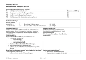 Unterrichtsplanung: Stahlbetonskelett mit Wandelementen ausfachen (PDF)