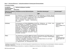 Unterrichtsplanung: Steildach-Aufbauten herstellen (PDF)