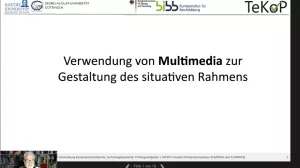 Video: Verwendung von Multimedia zur Gestaltung des situativen Rahmens