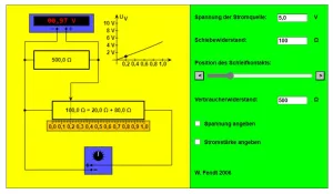 Interaktion: Potentiometerschaltung