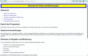 Software: Rechner für Terme und Gleichungen