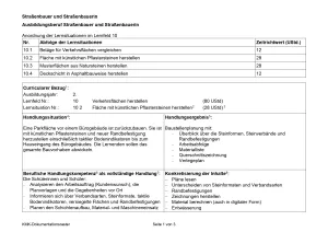 Unterrichtsplanung: Fläche mit künstlichen Pflastersteinen herstellen (DOCX)