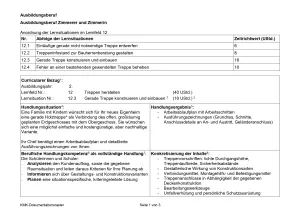 Unterrichtsplanung: Gerade Treppen einbauen (PDF)