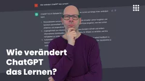 Video: (3/6) ChatGPT – kurz erklärt: Wie verändert ChatGPT das Lernen?