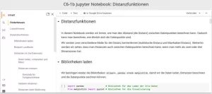 Sonstiges: C6-1 Jupyter Notebook: Distanzfunktionen mit sklearn