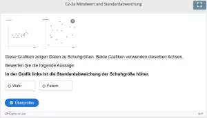 Lernspiel: C2-2 True/False Question Set: Standardabweichung (Quiz zum Video)