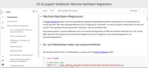 Sonstiges: C6-2 Jupyter Notebook: Nächste-Nachbarn-Regression mit sklearn