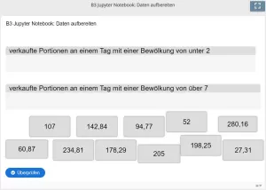 Lernspiel: B3 Drag and Drop: Daten aufbereiten (Mit zusammengeführten Daten arbeiten - Teil 2) (Quiz zum Jupyter Notebook)